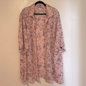 Vintage longline floral duster